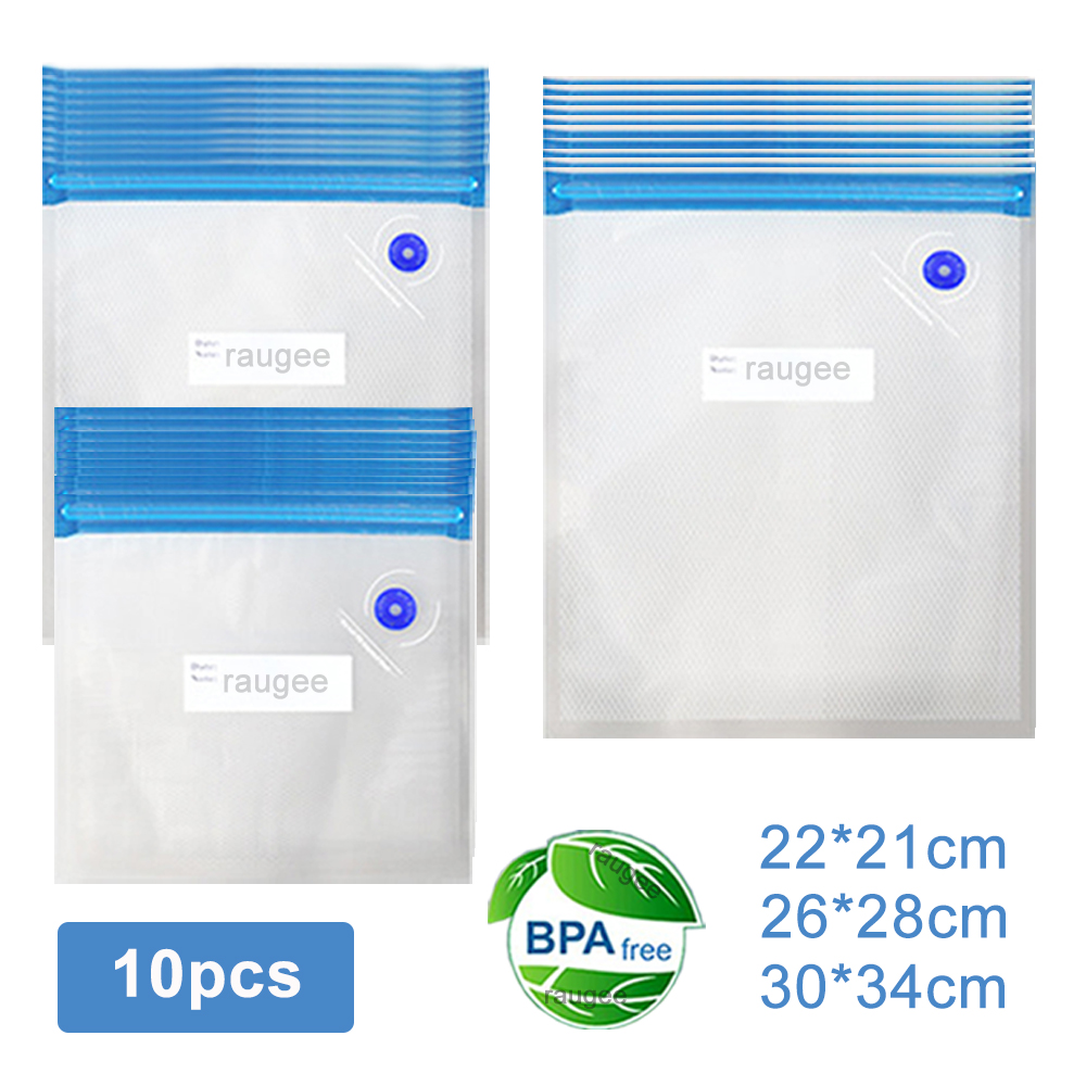 Food Storage Bags Reusable - Sacos de vácuo reutilizáveis sacos de