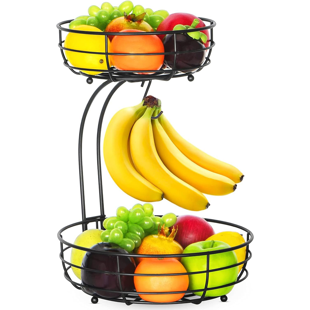 Food Storage Types - Cesta de Frutas de 2 Níveis