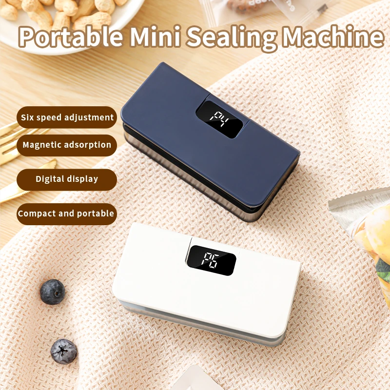 Food Storage Zip Lock Bags - Mini Seladora Térmica para Sacos Plásticos,