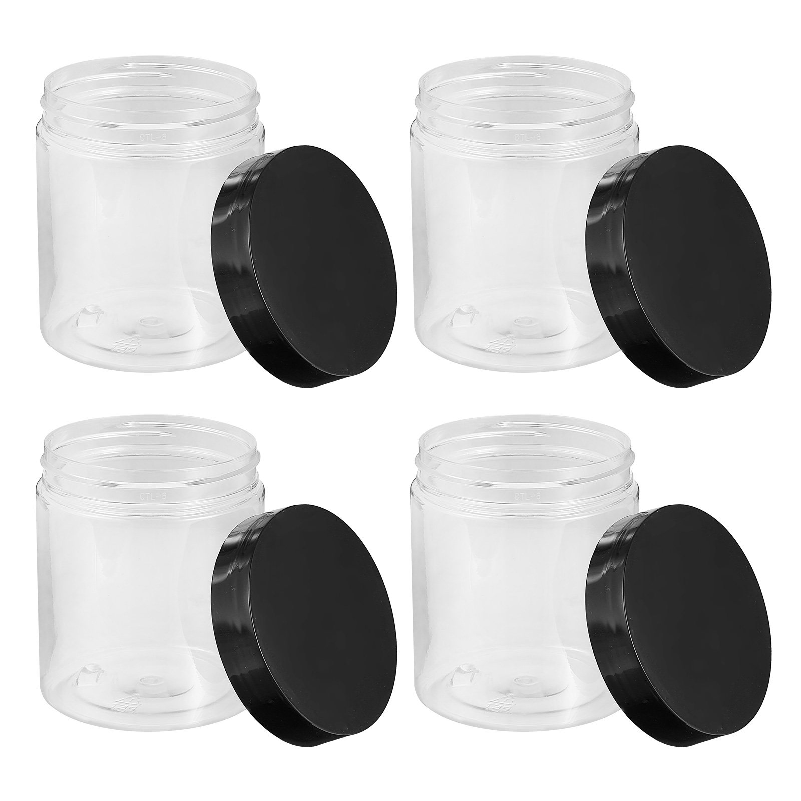 Food Storage For Pantry - 12 Potes de Plástico Transparente para