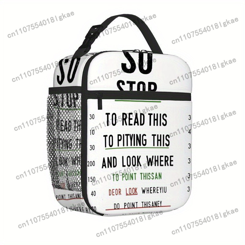 Food Storage Chart - 1 unidade, Bolsa Térmica Estampada com