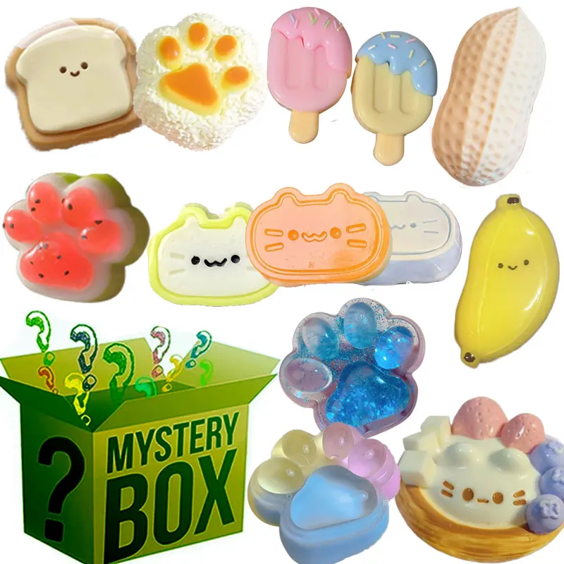 Food Storage Hot - Caixa Surpresa Popular: Squishy Mochi Pata