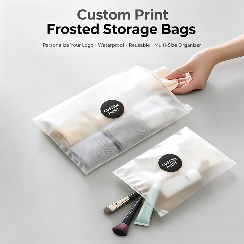 Food Storage Bags Reusable - Bolsas com Zíper Fosco Personalizadas com