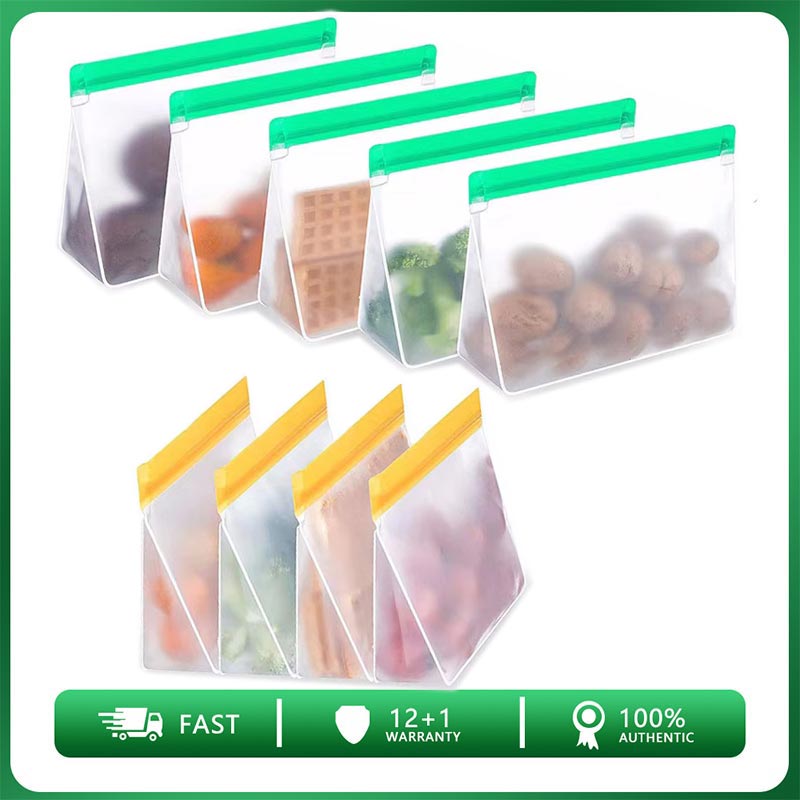 Food Storage Zip Lock Bags - Saco de armazenamento de alimentos reutilizável