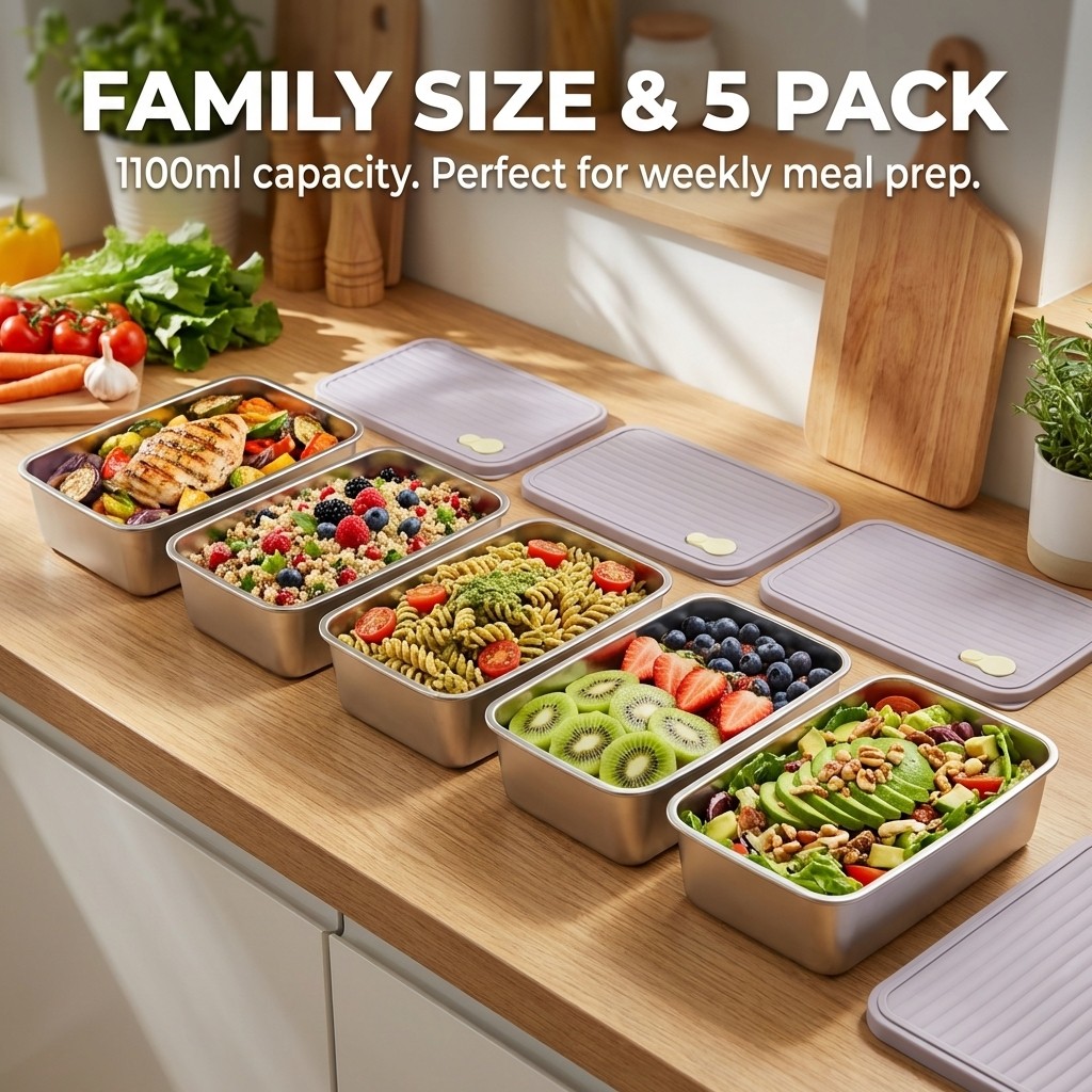 Caixa de armazenamento para ge - Food Storage Containers Xl avaliação e preço