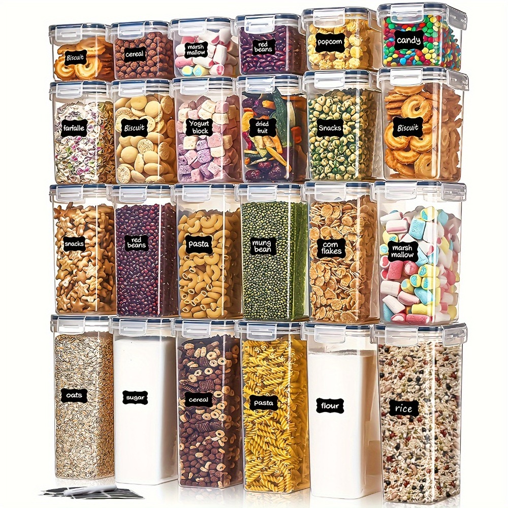 Conjunto de 24 Peças: 12 Potes - Food Storage Tank avaliação e preço