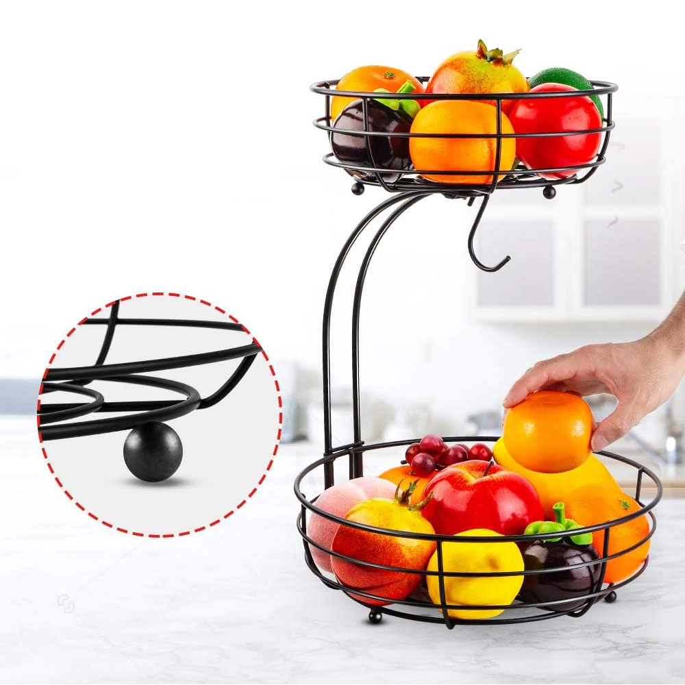 Cesta de Frutas de 2 Níveis pa - Food Storage Types avaliação e preço