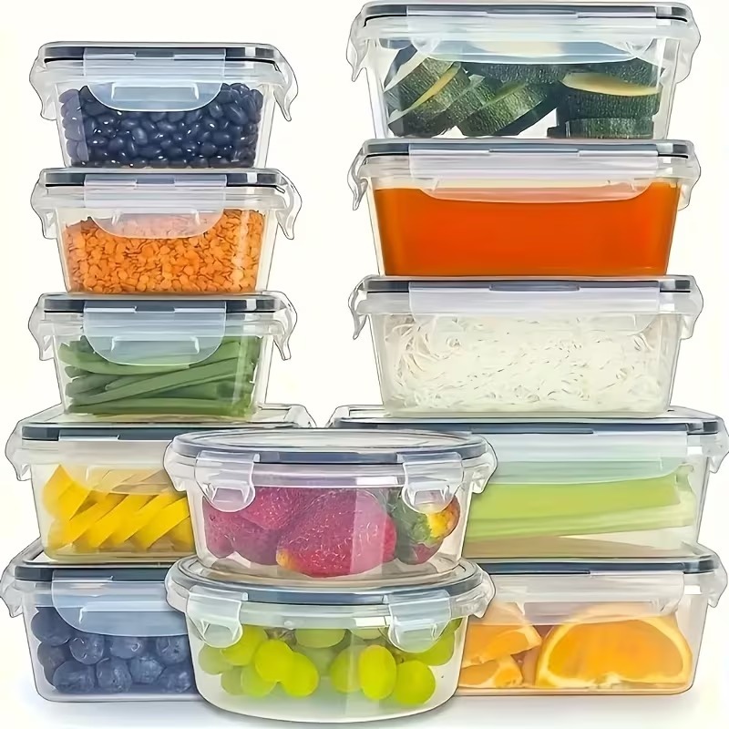 Conjunto de 4 Recipientes Tran - Food Storage Containers With Lids avaliação e preço