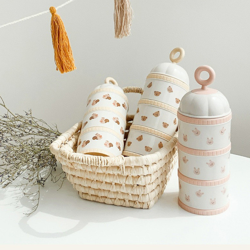 Urso bonito caixa de leite em  - Food Storage Baby avaliação e preço
