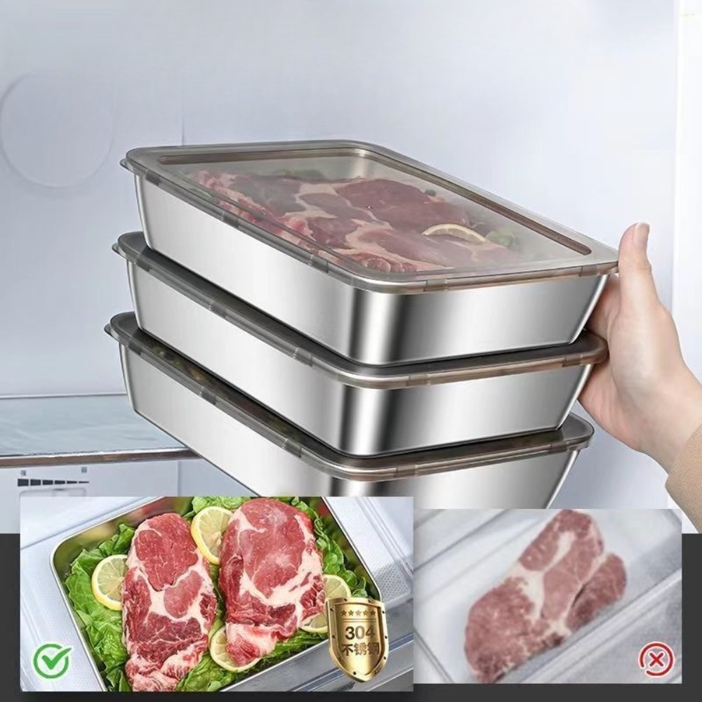 Bandeja de Servir em Aço Inoxi - Food Storage Containers With Lids avaliação e preço