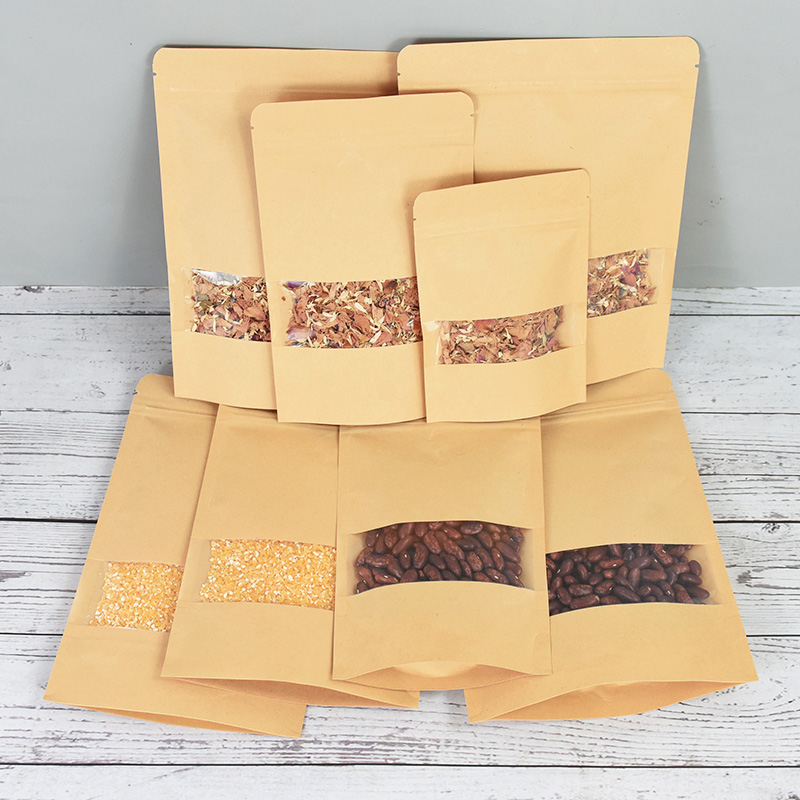 20/50 pçs sacos de papel kraft - Food Storage Zip Lock Bags avaliação e preço