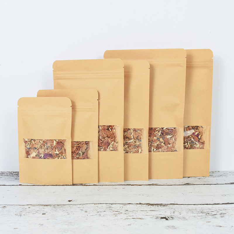 20/50 pçs sacos de papel kraft - Food Storage Zip Lock Bags avaliação e preço