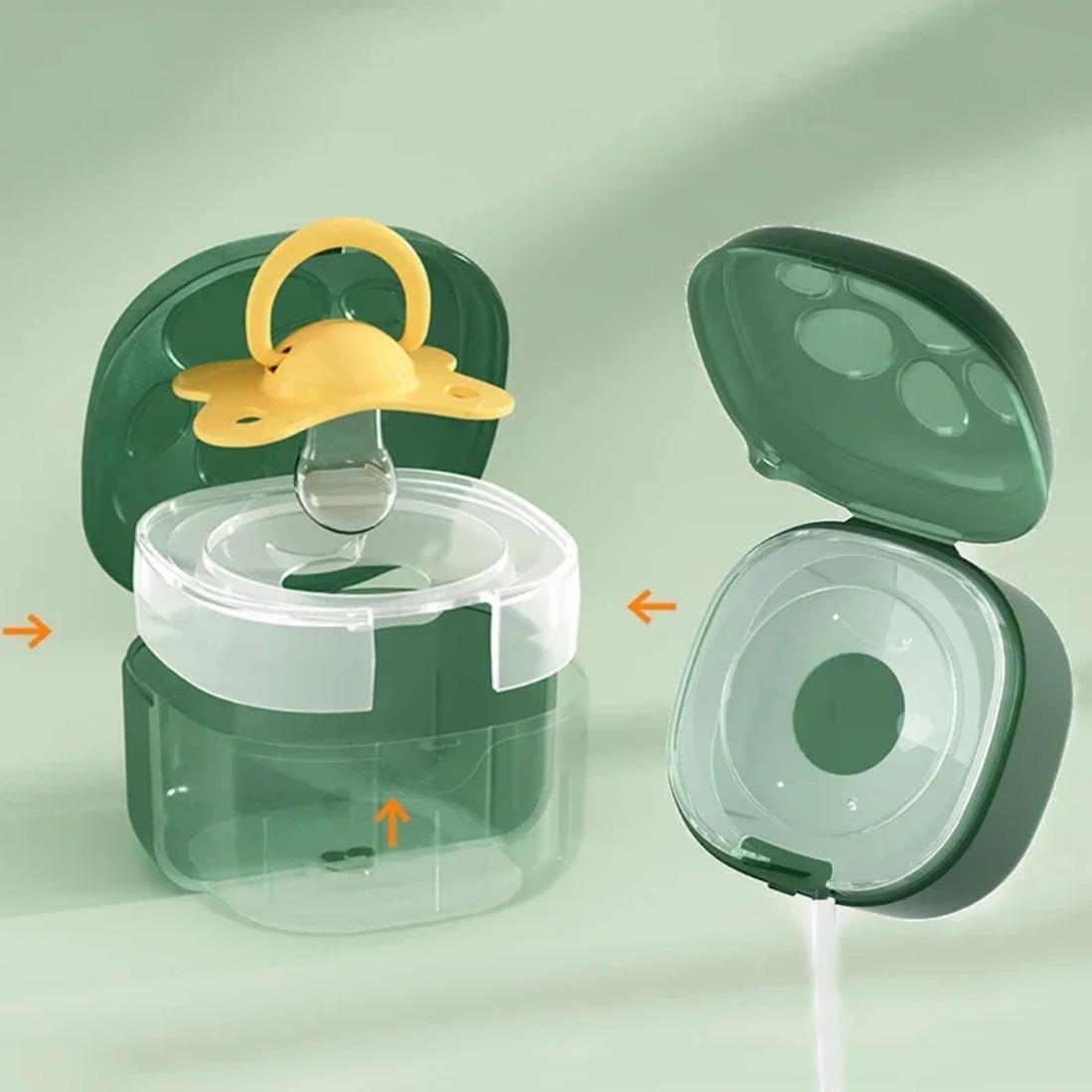 Caixa de chupeta de silicone d - Food Storage Baby avaliação e preço