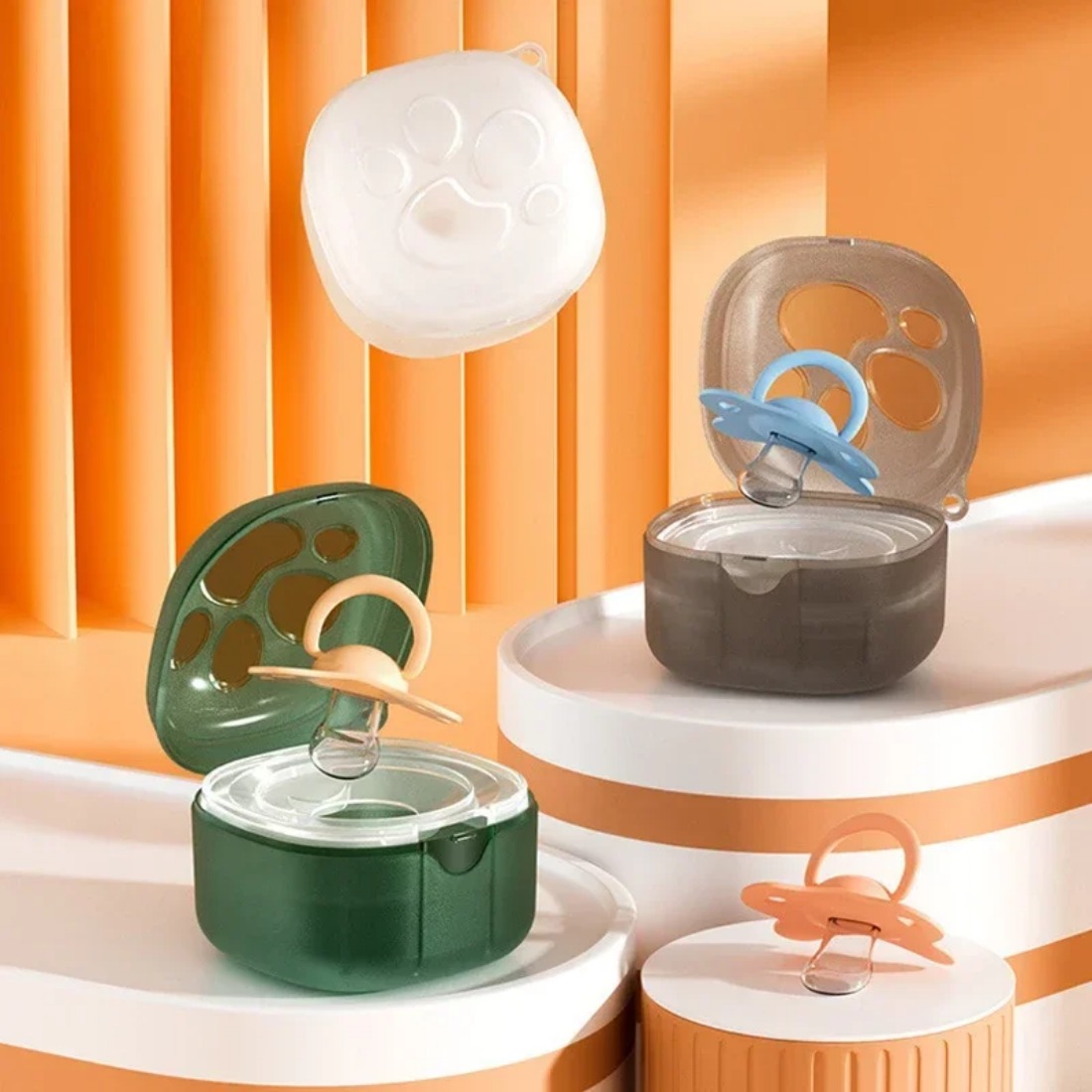Caixa de chupeta de silicone d - Food Storage Baby avaliação e preço