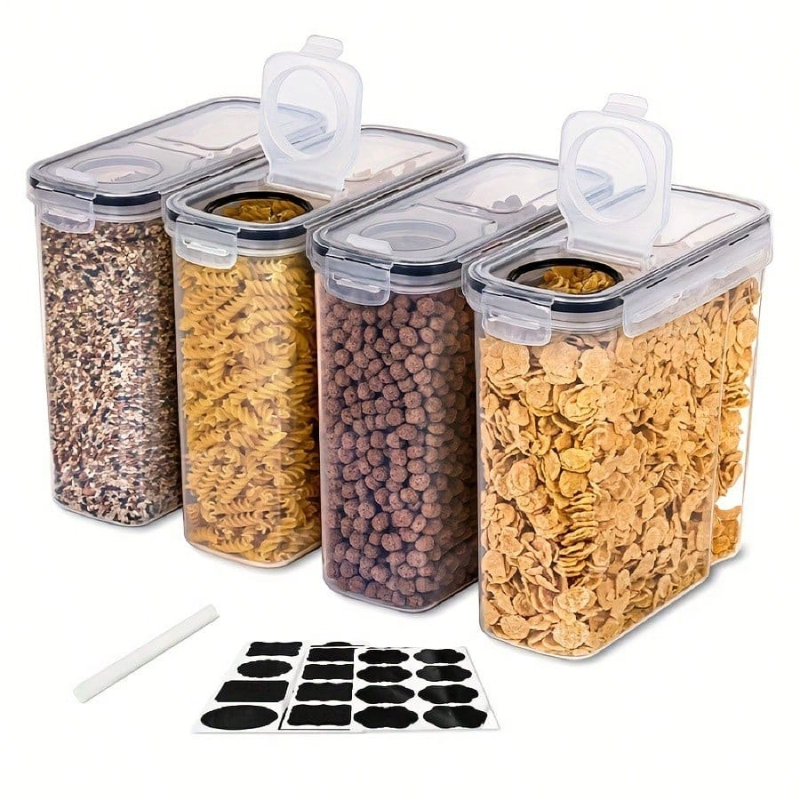 Conjunto de 4 Recipientes Herm - Food Storage For Pantry avaliação e preço