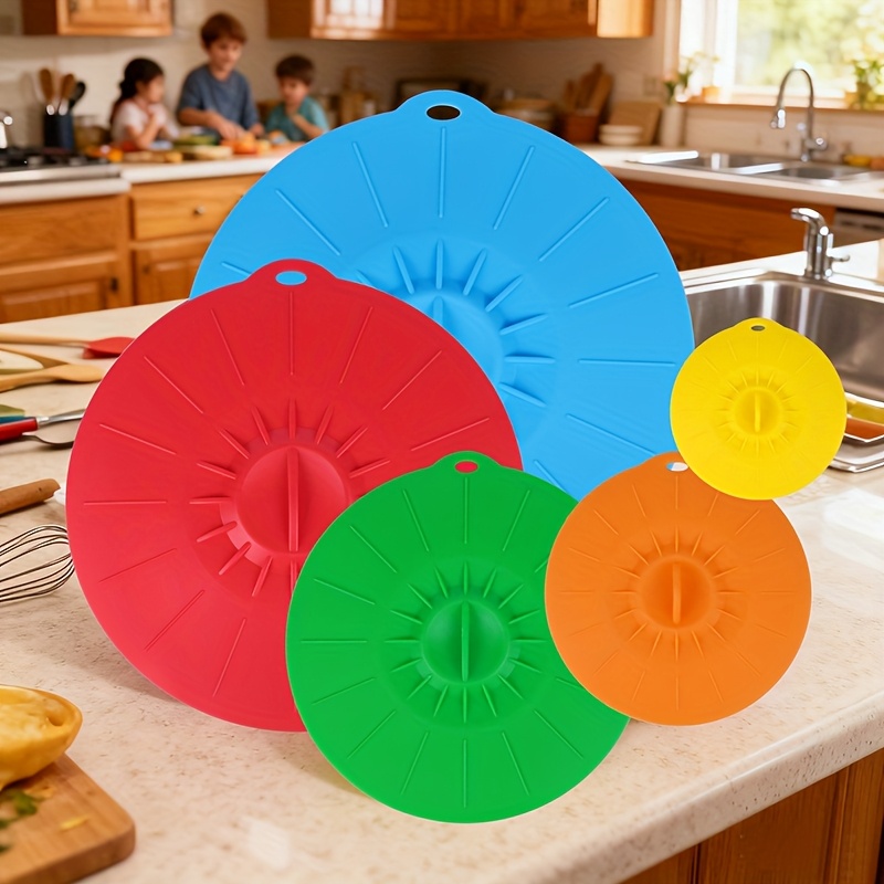 Conjunto de 5 Tampas de Silico - Food Storage Utensils avaliação e preço