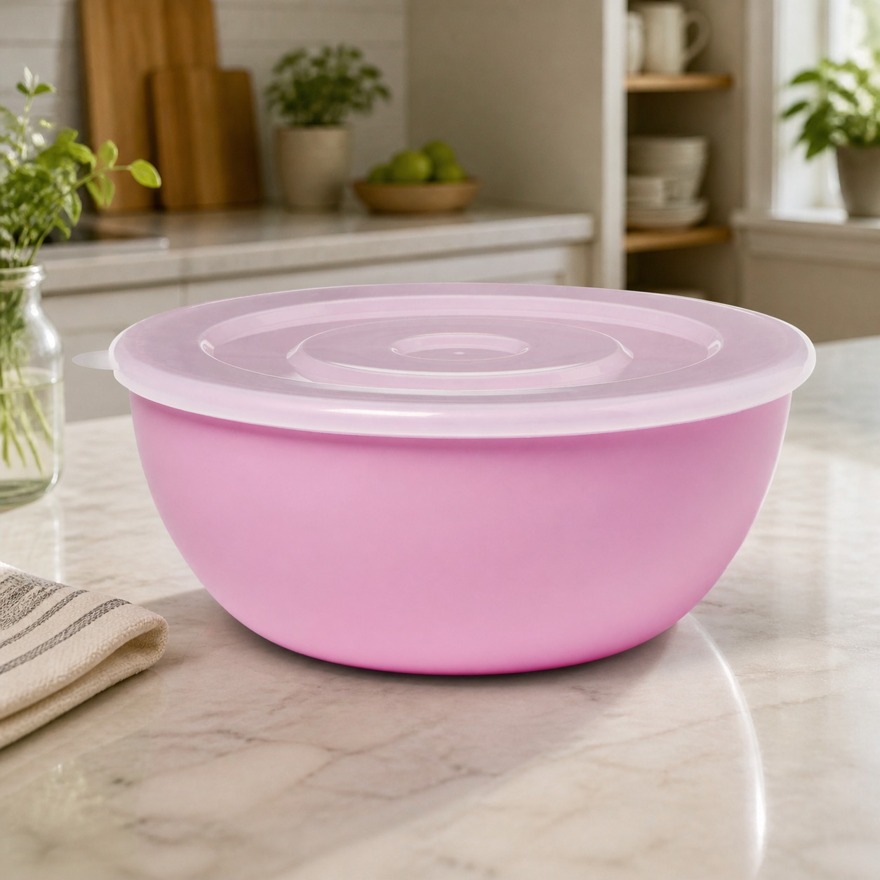 Tigela Rosa com Tampa Correspo - Food Storage Containers With Lids avaliação e preço